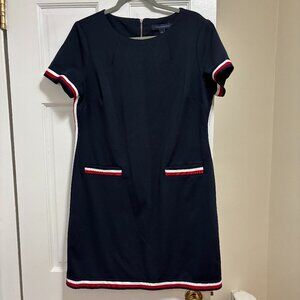 Tommy Hilfiger Red, White & Blue Trim Shift Dress